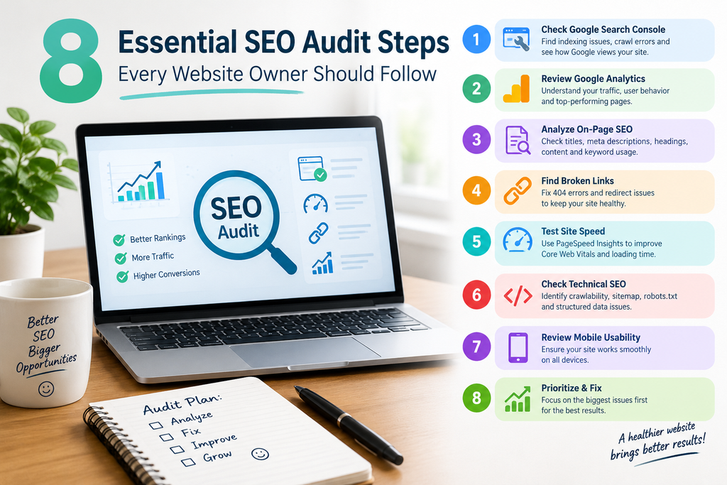8 Essential SEO Audit Steps Every Website Owner Should Follow