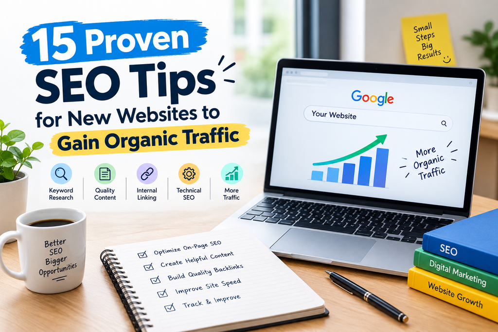 15 Proven SEO Tips for New Websites to Gain Organic Traffic